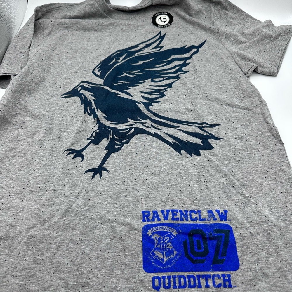 Ravenclaw Quidditch Loot Crate Exclusive Gray Medium Unisex T Shirt.